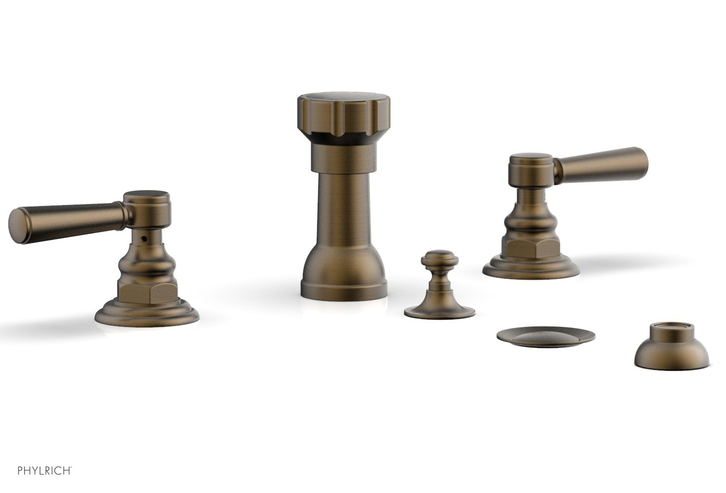 Premium HENRI 4-Hole Bidet Faucet Set with Lever Handles - Chrome Finish for Modern Bathrooms | Ideal for Bathroom Renovation & Luxury Home Upgrades