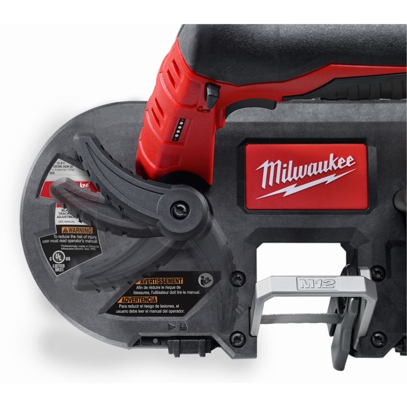 M12 12V Lithium-Ion Cordless Sub-Compact Band Saw Kit (2429-21XC) - Perfect for Plumbing, Electrical Work & DIY Metal Cutting Projects
