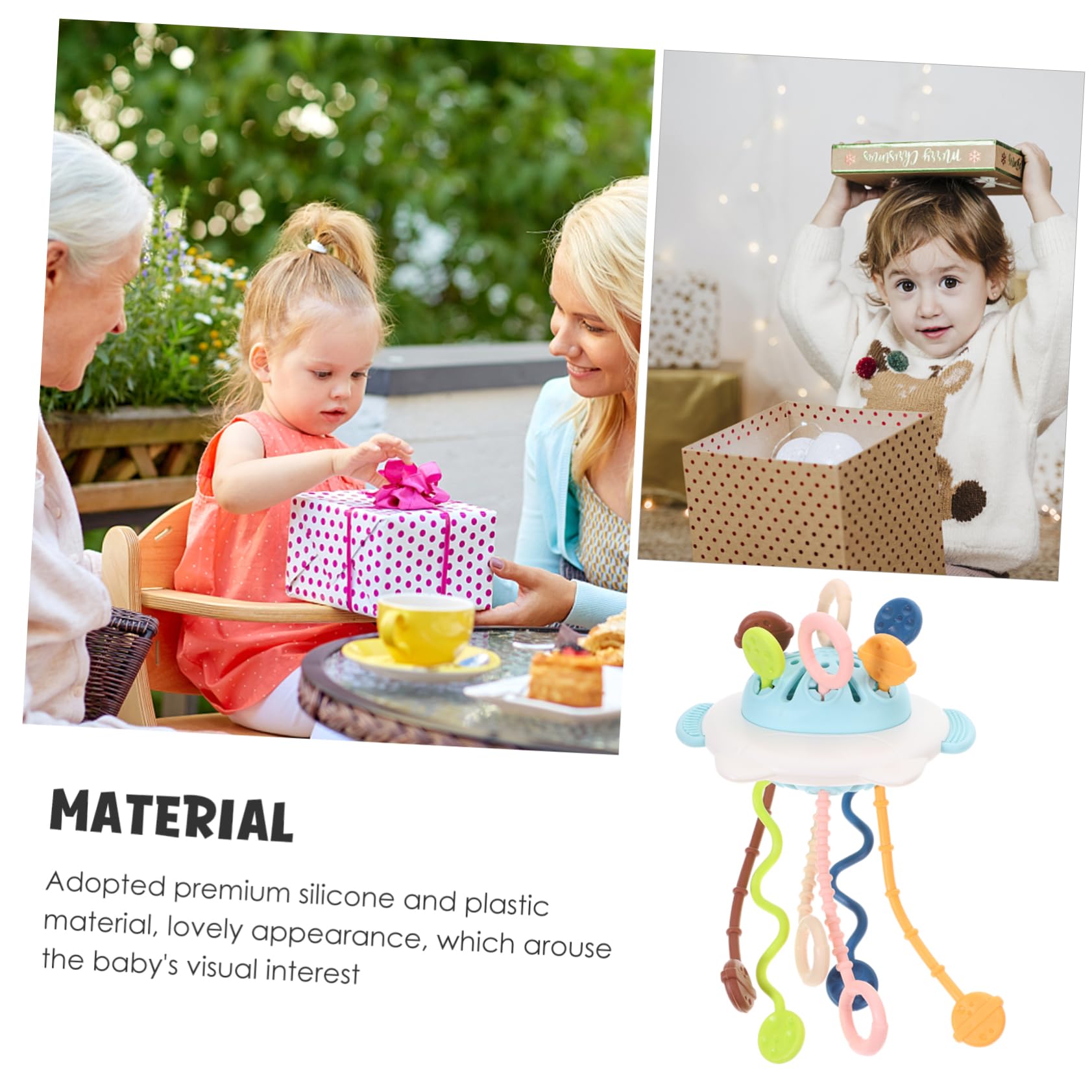 Vaguelly 3-Piece Sensory Bath Toys Set - Educational & Calming Drawstring Toys for Toddlers - Perfect for Bathtime Fun, Stress Relief & Early Learning Development