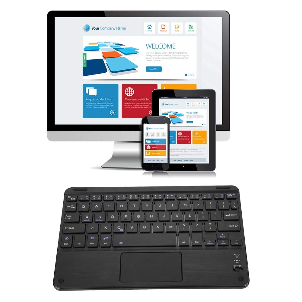 EBTOOLS Portable Bluetooth Keyboard for Tablet & Laptop - Slim Scissor Feet Design, Multi-Device Connectivity, Long Battery Life | Perfect for Home Office, Travel & Remote Work