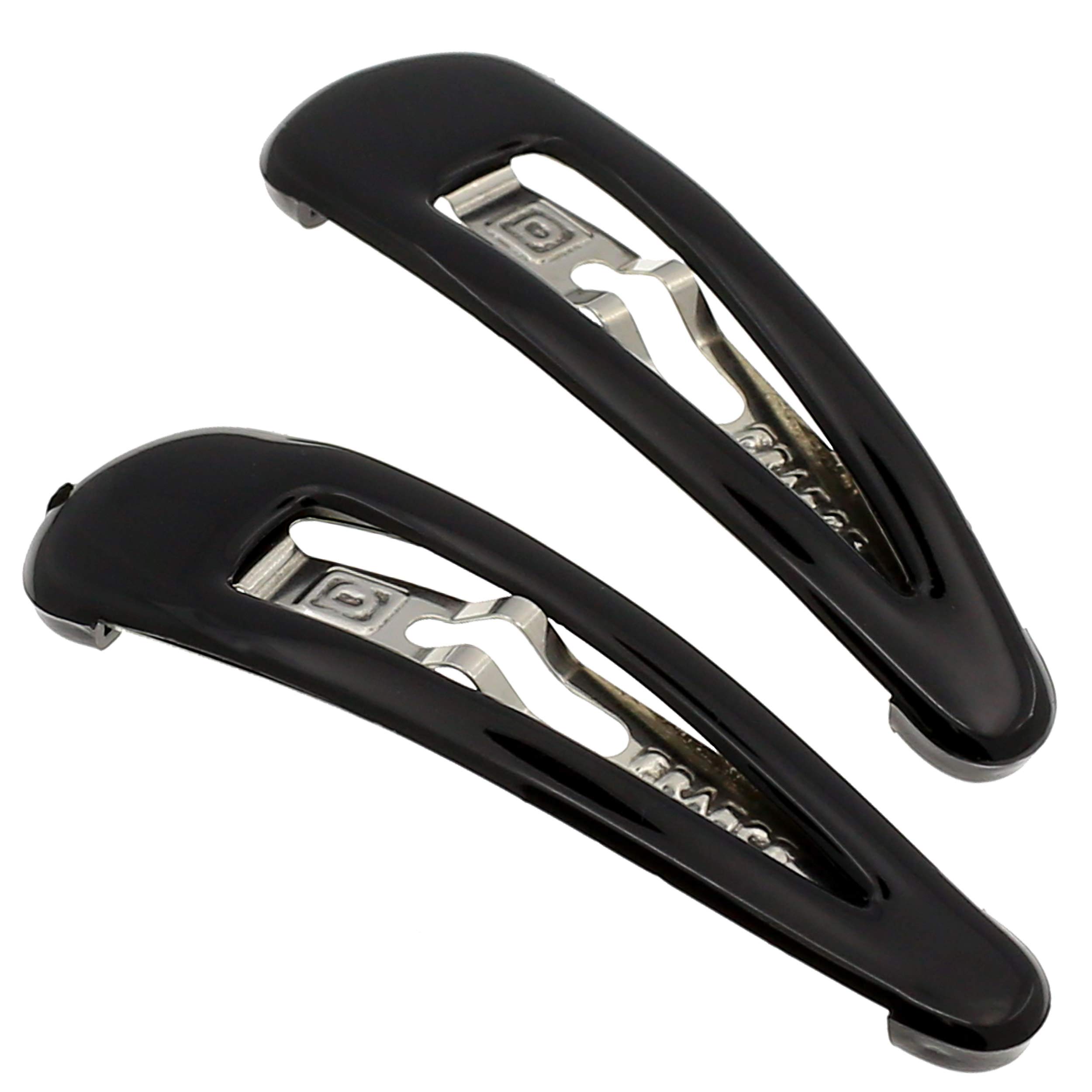 Camila Paris AD87/2 French Hair Barrettes Clips - Strong Hold Snap Hair Slides for Women & Girls | No Slip Grip Metal Hair Accessories | Made in France | Perfect for Work, Weddings & Everyday Styling