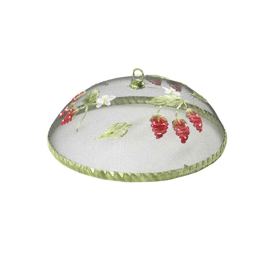 Eco-Friendly Raffia Ribbon Mesh Food Covers - Breathable & Reusable Fruit & Bread Protectors for Picnics, Parties & Outdoor Dining