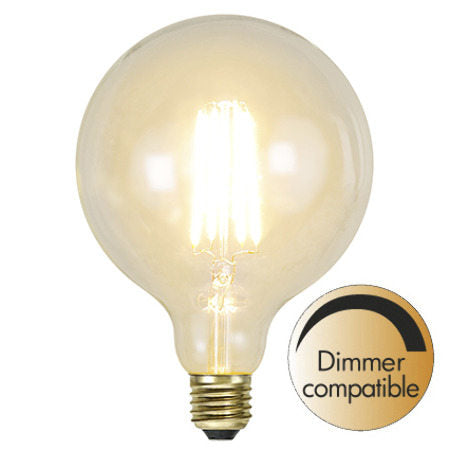 Energy Efficient 125mm LED Sphere Light Bulb - 470 Lumens, Warm White for Home & Office Lighting