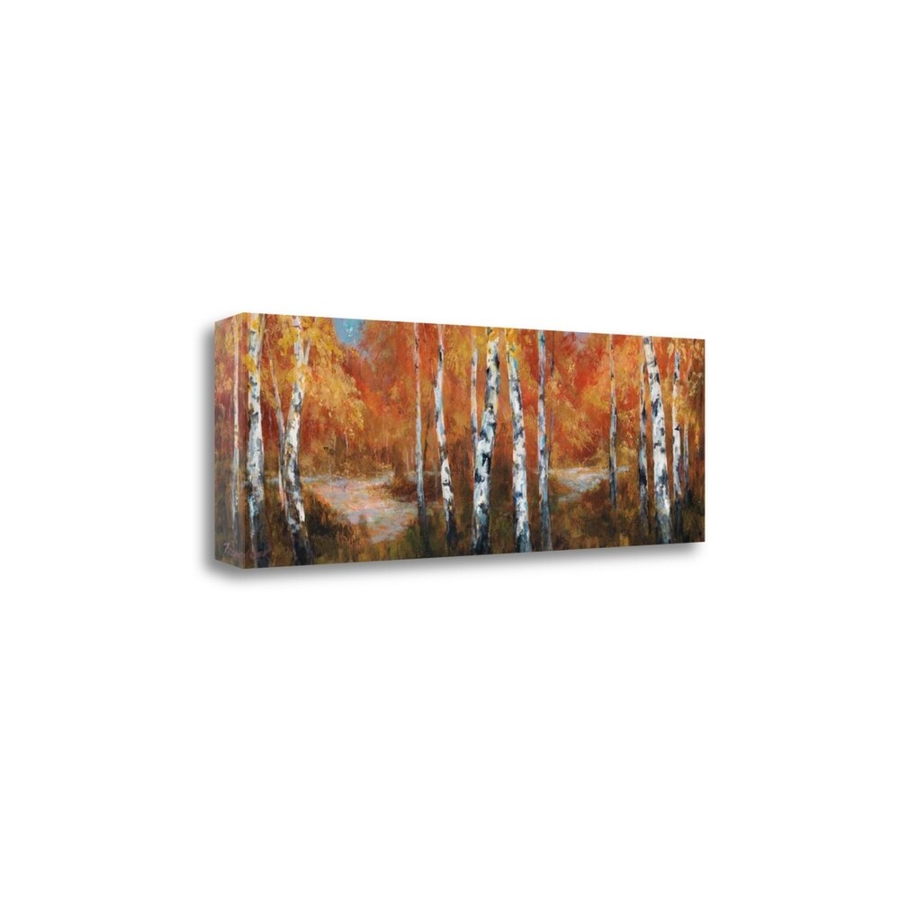 Autumn Birch II By Art Fronckowiak - Premium Giclee Art Print on Gallery Wrapped Canvas - Ready to Hang Wall Decor for Living Room, Bedroom & Office