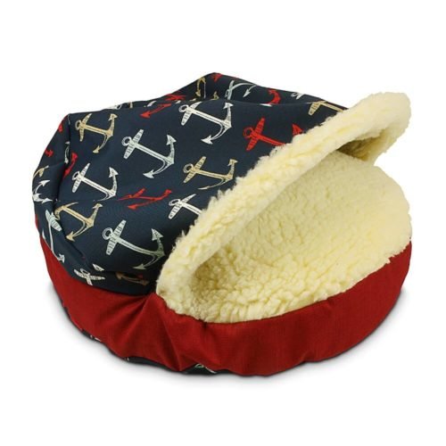 Cozy Cave Wag Collection Dog Bed - Soft & Warm Pet Bed for Small to Medium Dogs, Multiple Colors - Perfect for Indoor Use, Crate Training & Comfortable Napping