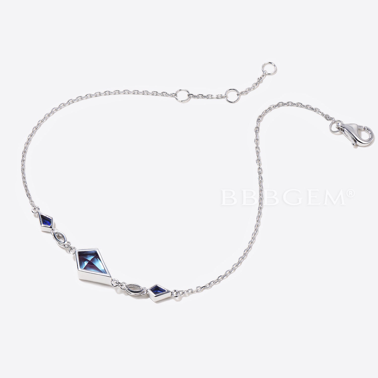 Kite Cut Alexandrite Bracelet - Bezel Set Gemstone Jewelry for Weddings & Special Occasions | Elegant Gift for Her