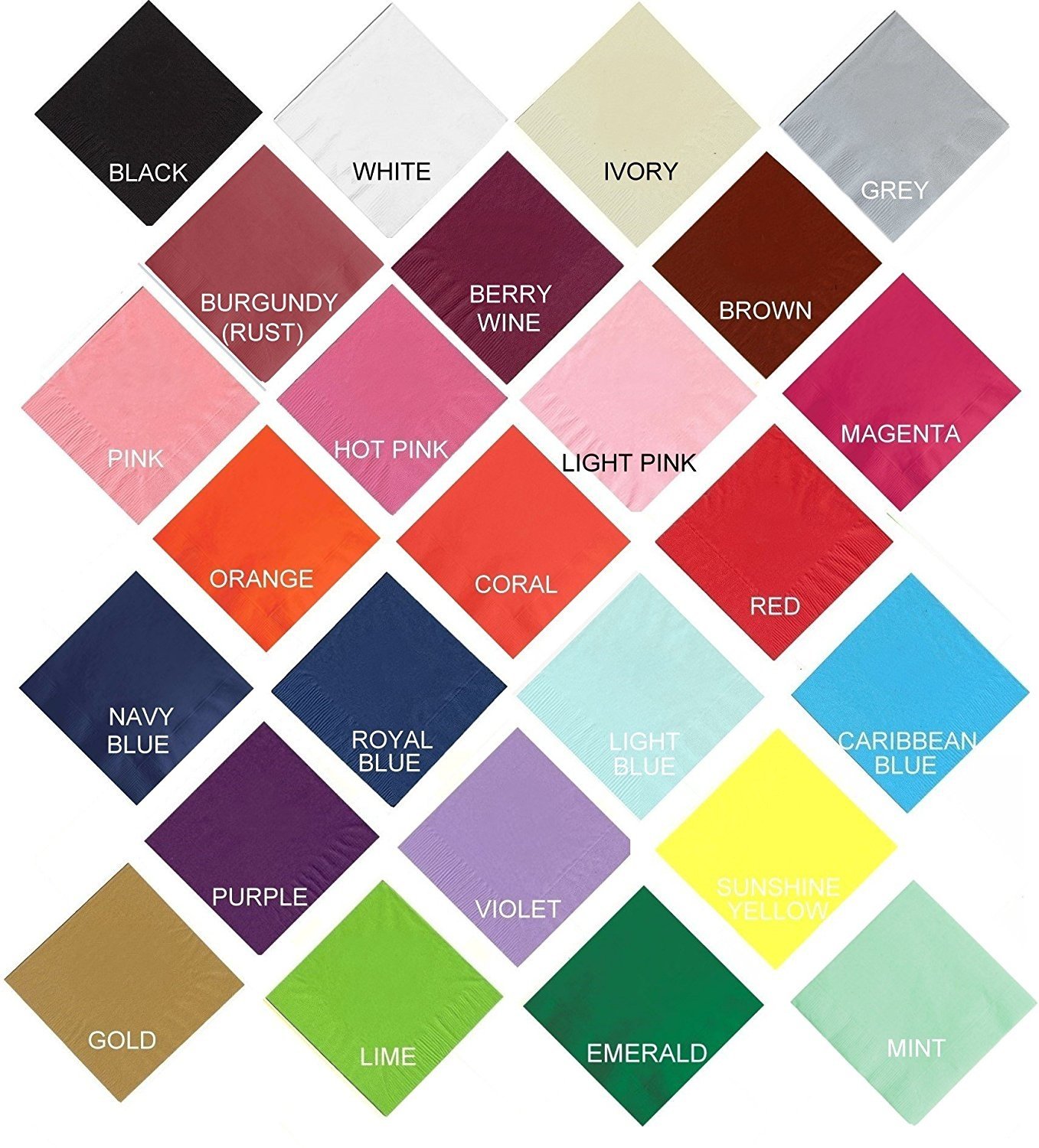 Personalized Cocktail Napkins, Beverage Napkins & Dessert Napkins - 350 Count Custom Birthday Party Napkins for Weddings, Baby Showers & Special Events