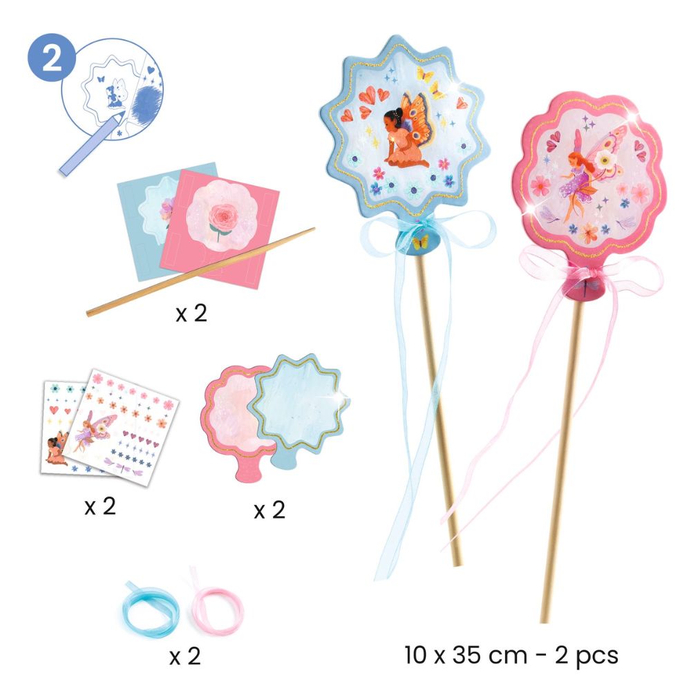 Djeco DIY Multi-Activity Craft Kit for Kids - Nymphea Water Lily Theme | Creative Arts & Crafts for Home, School & Birthday Parties