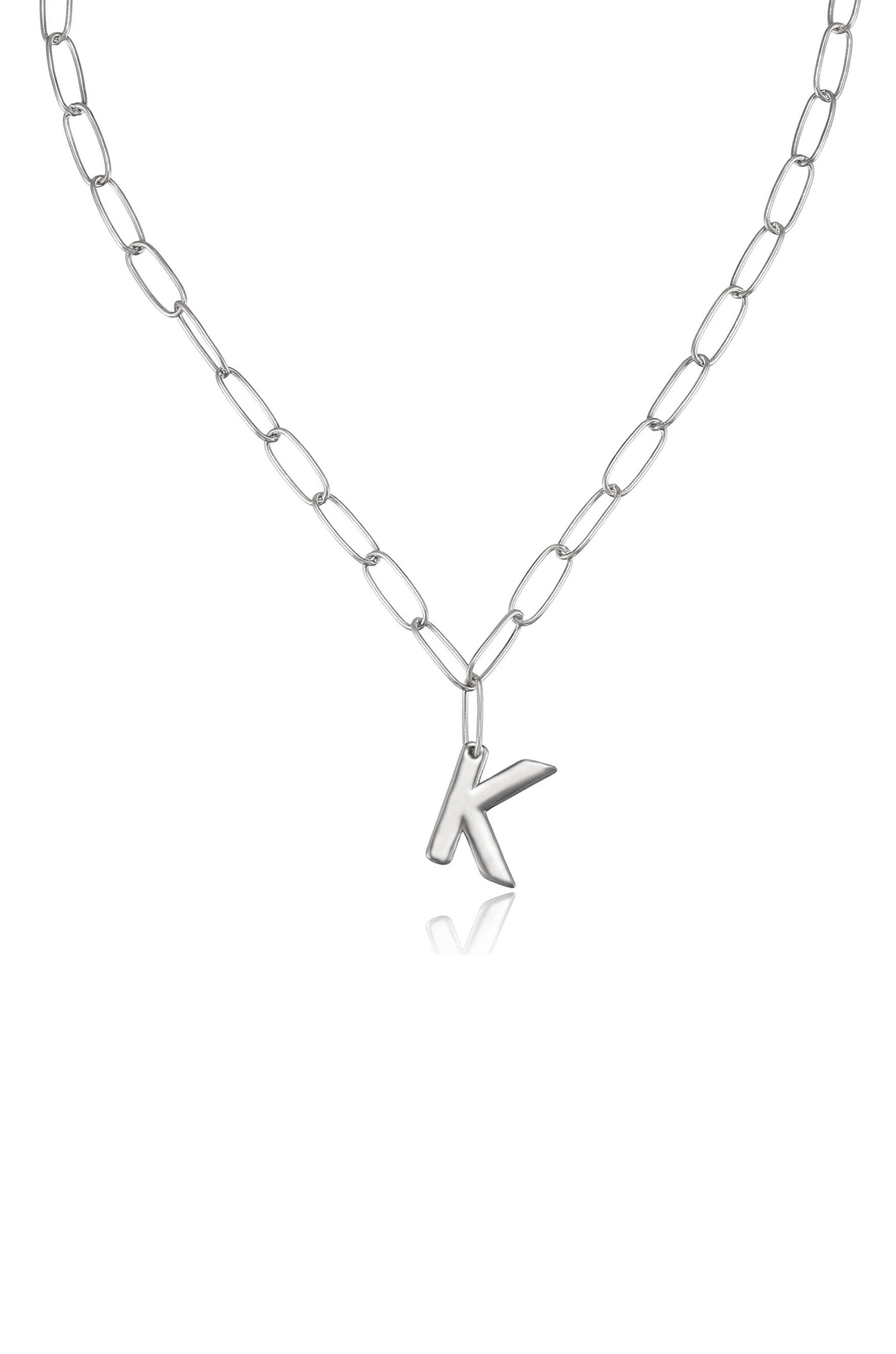 Personalized Initial Necklace with Paperclip Link - Custom Name Letter Jewelry for Women - Perfect Gift for Birthday, Anniversary & Everyday Wear