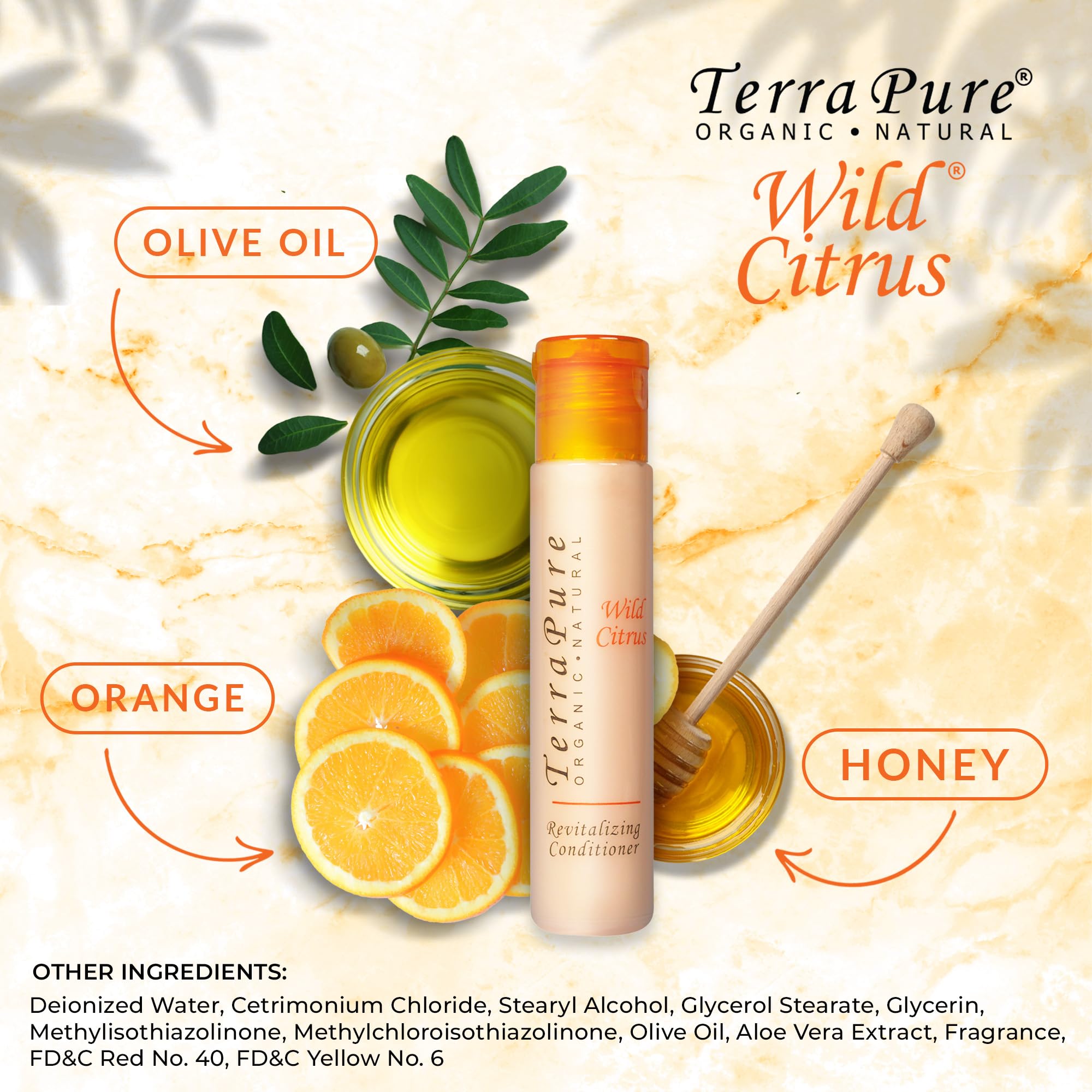 Terra Pure Wild Citrus Hair Conditioner - Travel Size 1 oz (Pack of 250) - Perfect for Hotels, Gyms, Spas & Sample Kits | Sulfate-Free & Nourishing Formula