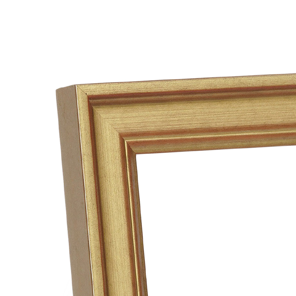 Elegant Modern Gold Medium Width Tabletop Frame - Perfect for Displaying Photos, Artwork, and Certificates in Home or Office Decor