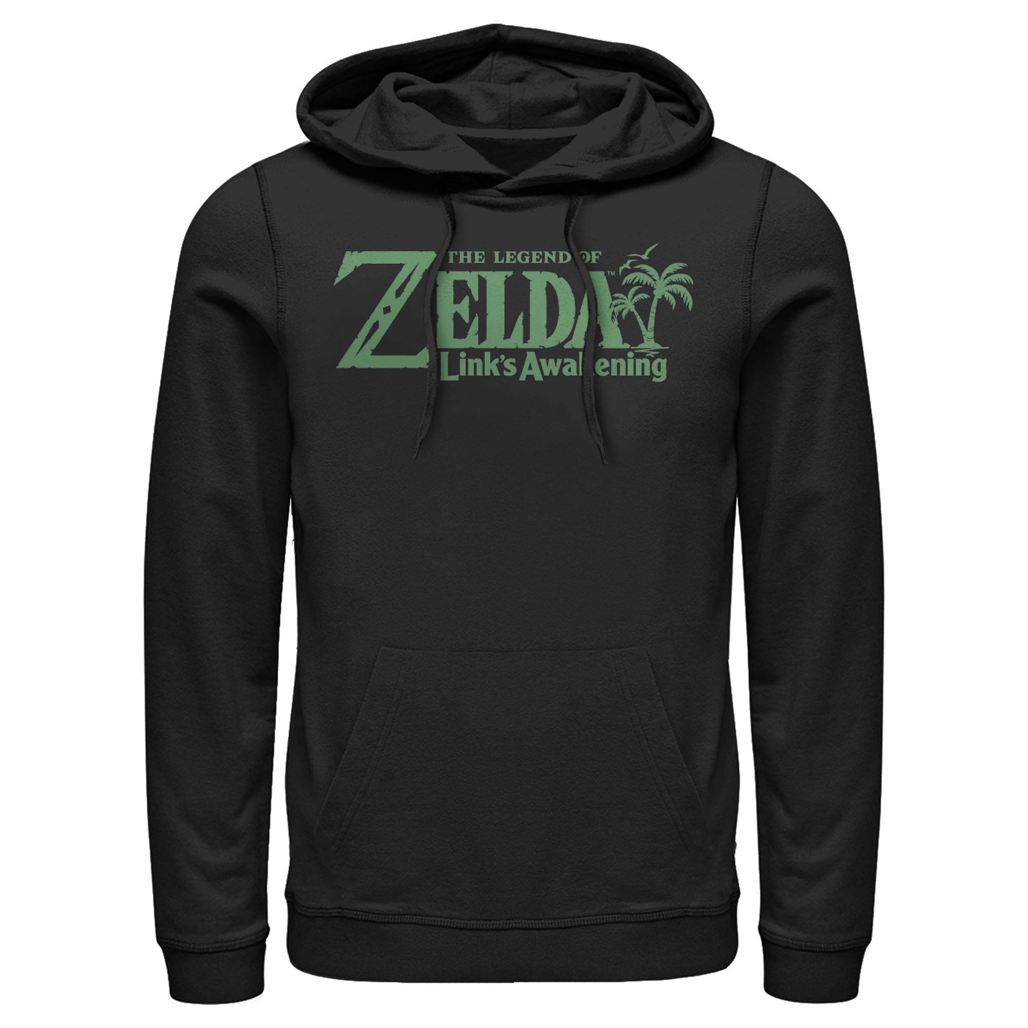 Men's Nintendo Legend of Zelda Link's Awakening Logo Hoodie - Comfortable Pullover Sweatshirt for Gaming Fans & Casual Wear