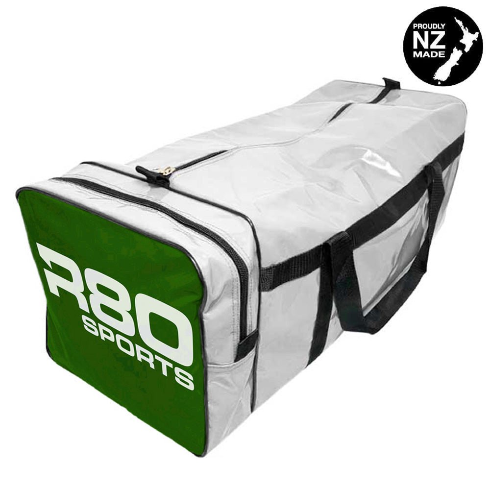 R80 Club Kit Colors Gear Bag - White with End Pocket | Durable Sports Equipment Storage for Golf, Tennis & Gym Accessories