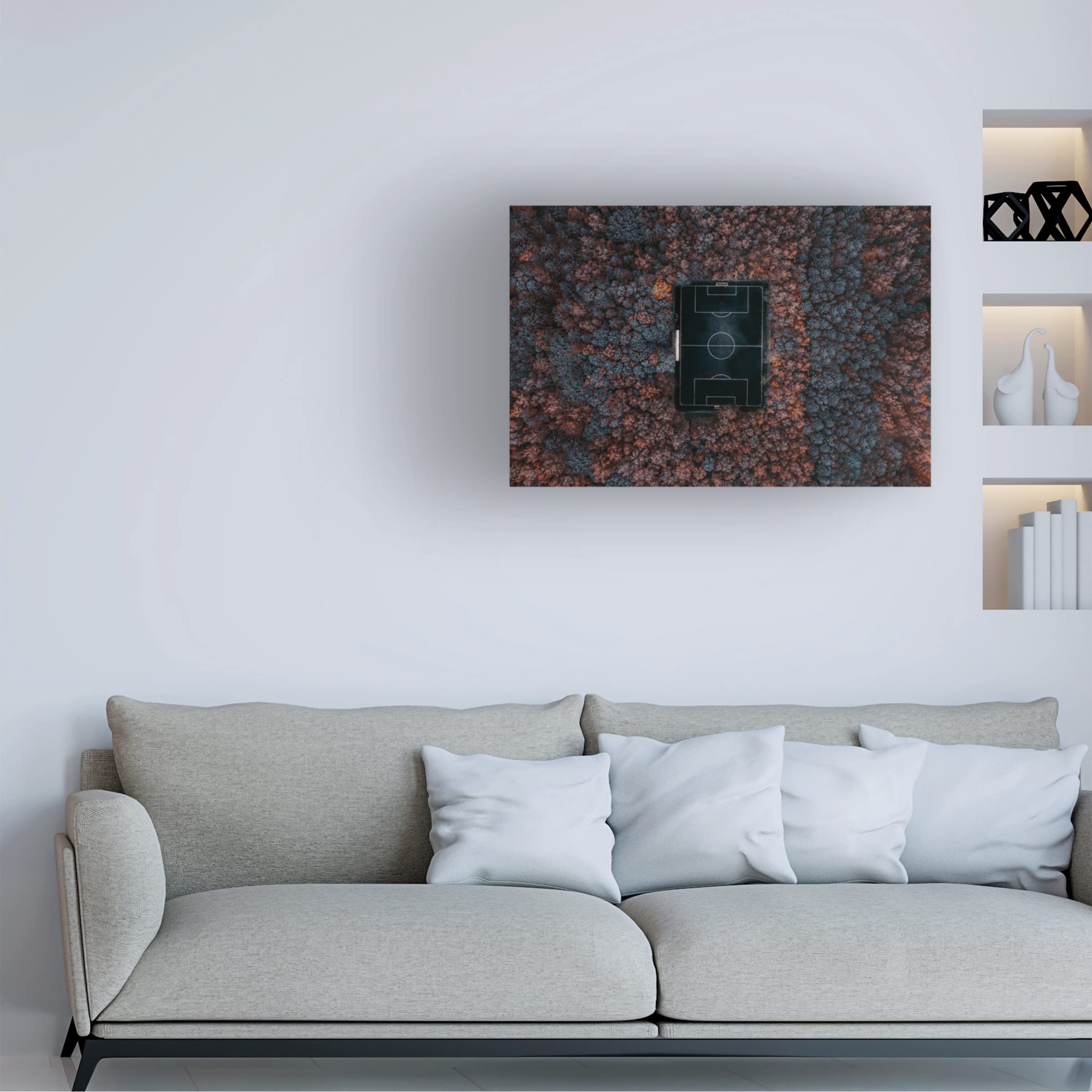 Trademark Fine Art 'Playing In The Forest' Canvas Wall Art by Carmine Chiriaco - Nature-Inspired Painting for Living Room, Bedroom & Office Decor