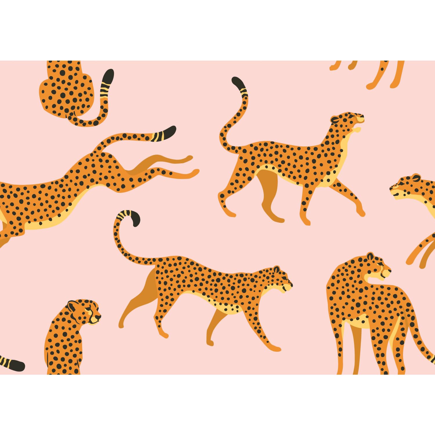 RoomMates Cheetah Print Peel and Stick Wallpaper - Self-Adhesive Removable Wall Decal for Bedroom, Nursery, Dorm & Home Decor
