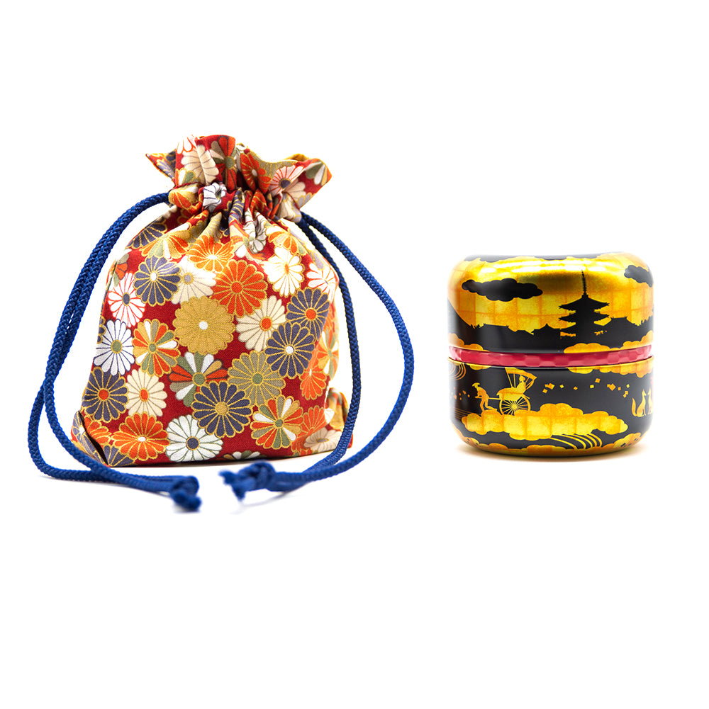 Premium Black & Gold Tea Canister - Airtight Storage for Loose Leaf Tea - Perfect for Kitchen, Pantry, or Gift Giving