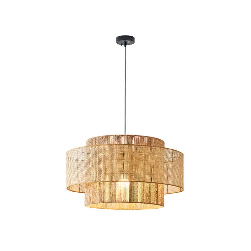 Modern Concentric Pendant Light Fixture - Sleek Minimalist Design for Kitchen Island, Dining Room & Bedroom Lighting - Dimmable LED Hanging Lamp for Home Decor