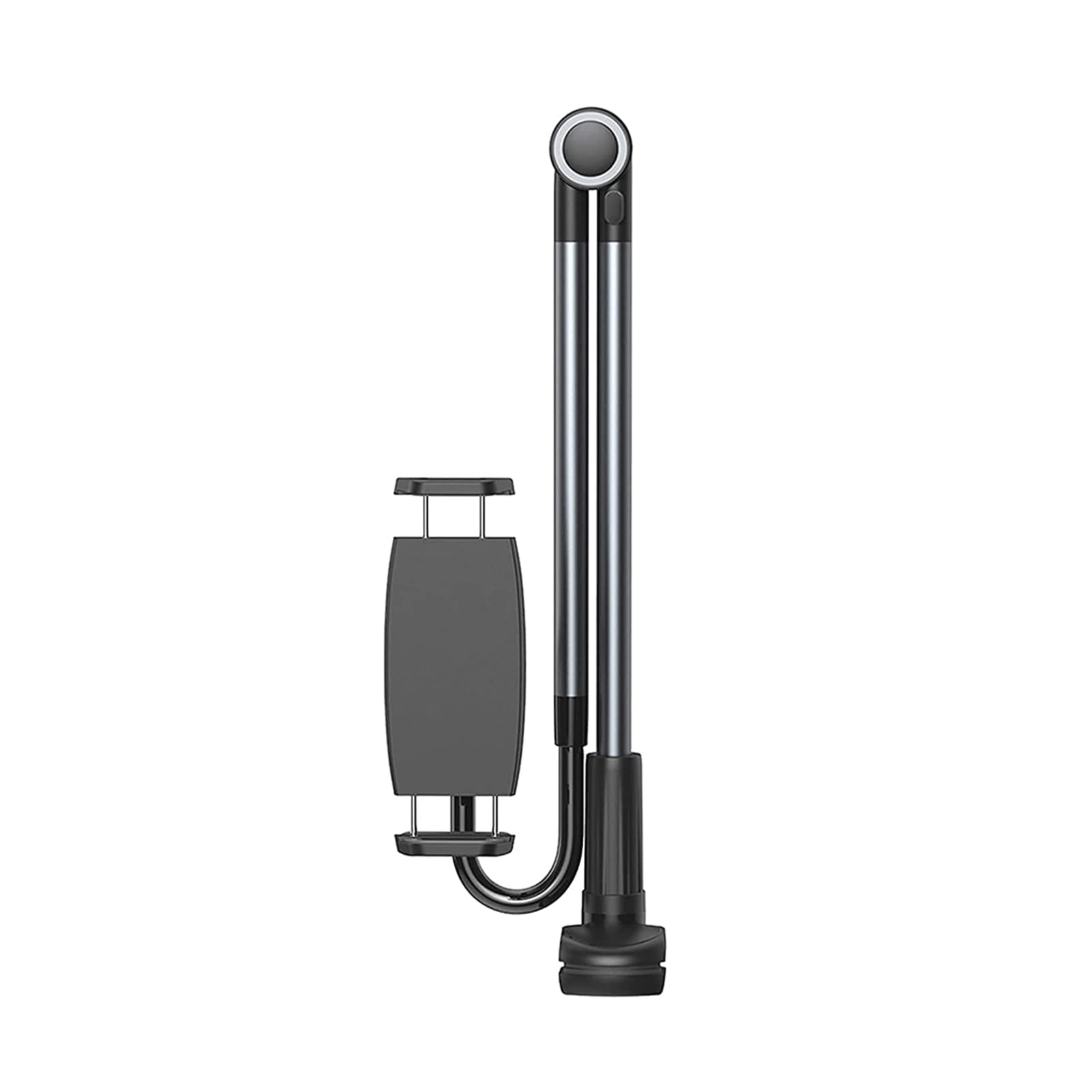FMOGG Universal Phone Holder for Bed & Desk - 360° Adjustable Lazy Arm Stand with Clip for iPhone 12/13/14 Pro Max, Galaxy S20/S21/S22, Tablets - Black | Perfect for Reading, Watching Videos & Hands-Free Calling in Bed or Office