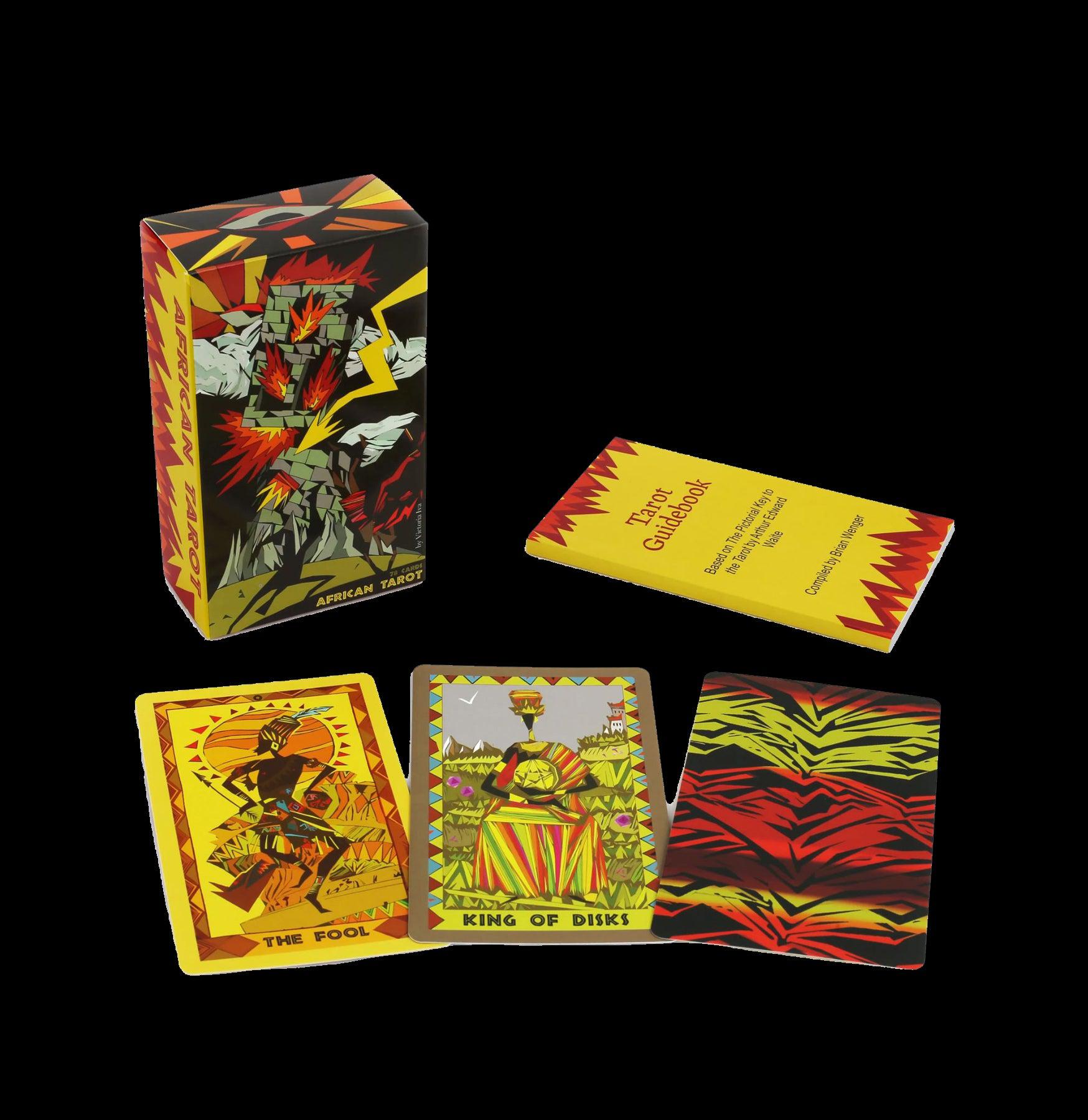 Authentic African Tarot Deck - 78 Cards with Guidebook for Divination, Meditation & Spiritual Growth | Perfect for Beginners & Experienced Readers