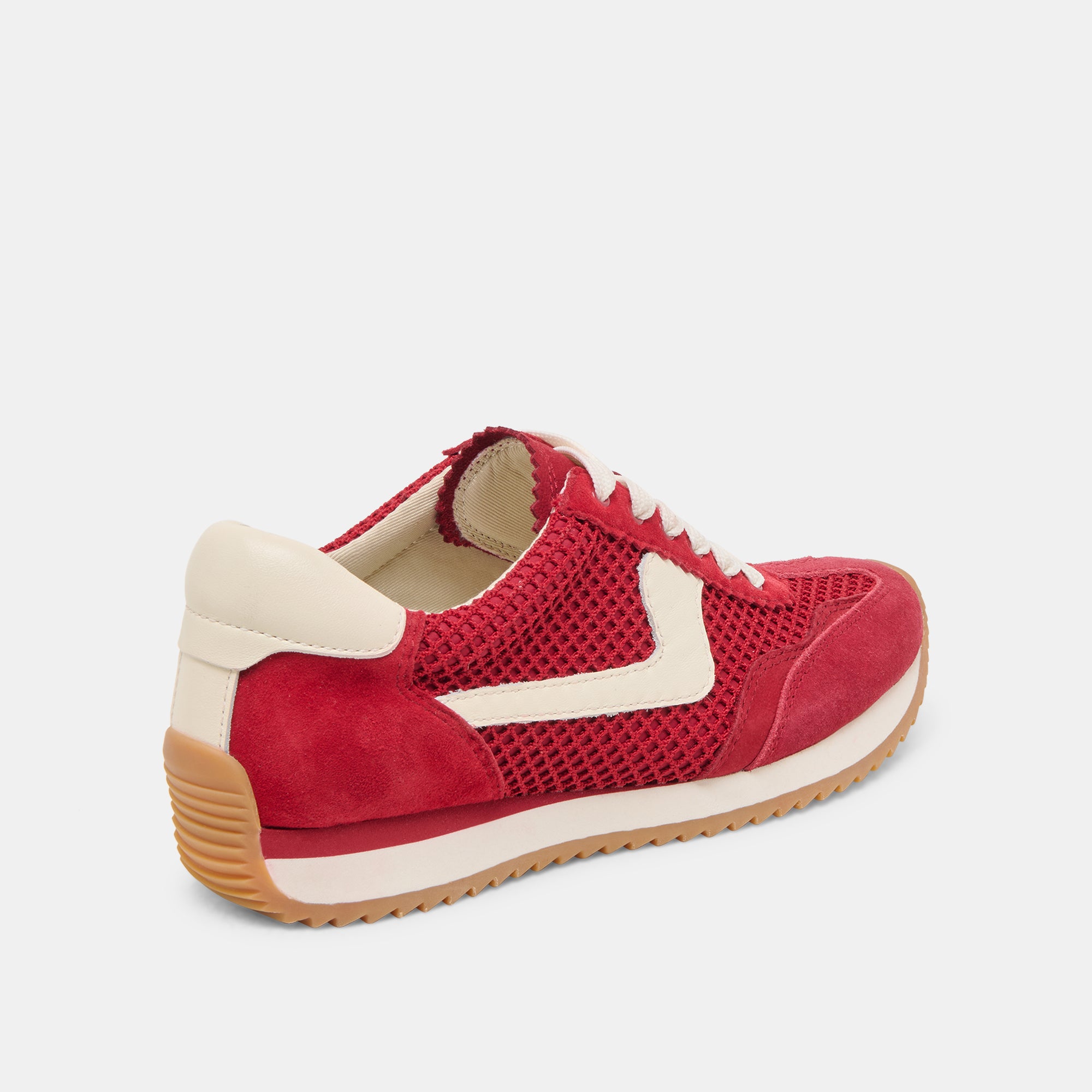 B.NTCD Breathable Mesh Sneakers for Men & Women - Lightweight Crimson Woven Fabric Running Shoes - Perfect for Gym, Workout & Casual Wear