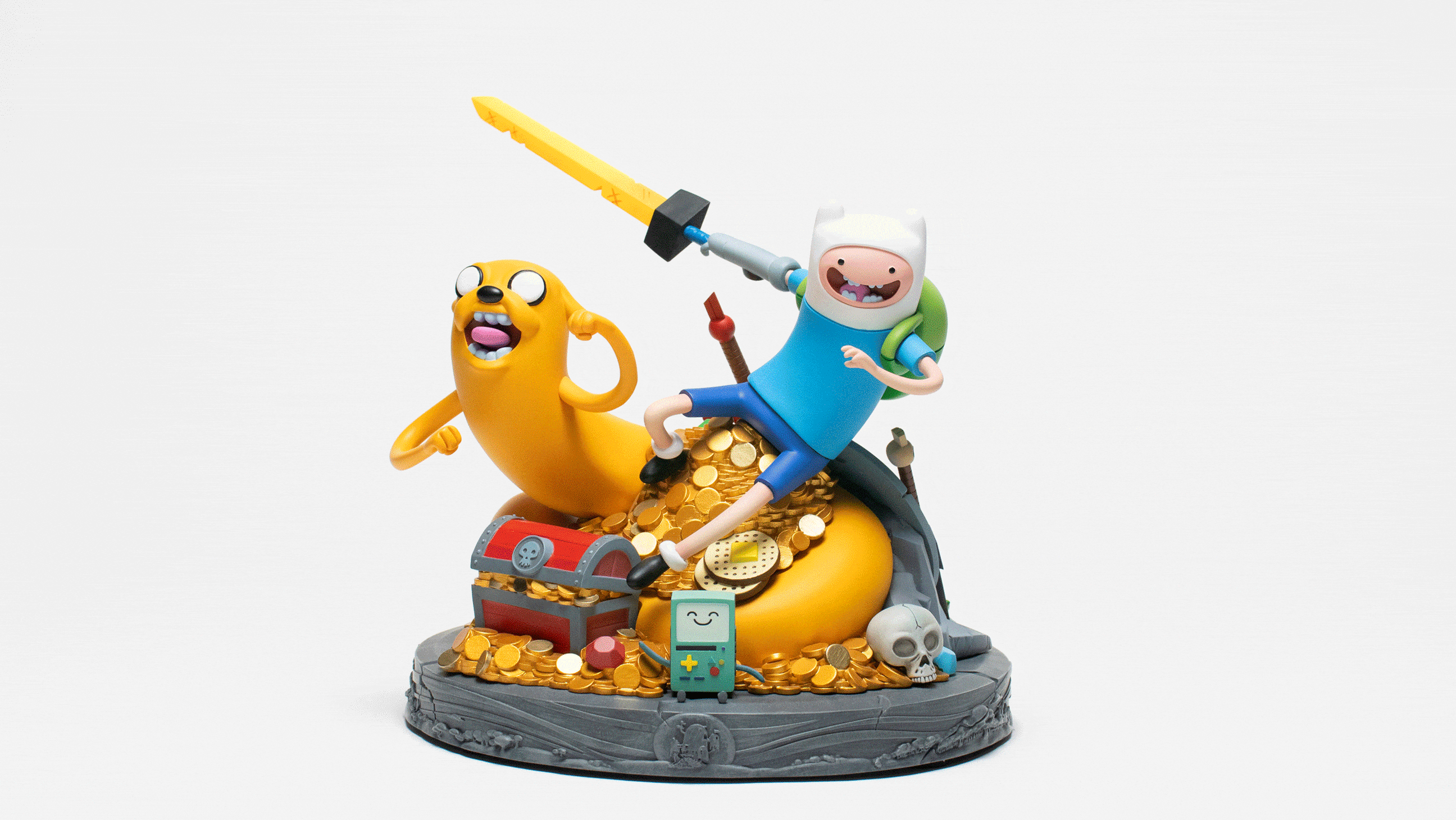 Adventure Time Jake and Finn Exclusive Collectible Statue - Perfect for Cartoon Fans, Home Decor, and Gift Giving