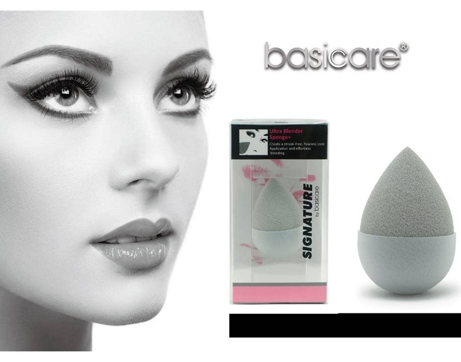Premium Basicare Signature Ultra Blender Makeup Sponge - Professional Cruelty-Free Beauty Blender for Liquid & Powder Foundation - Perfect for Flawless Wet or Dry Application - Ideal for Everyday Makeup, Contouring & Airbrush Finish