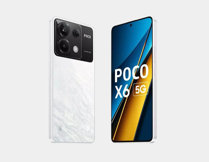 Xiaomi Poco X6 5G Smartphone 256GB ROM 8GB RAM Dual SIM GSM Unlocked (White) - Perfect for Gaming, Streaming & Work on the Go