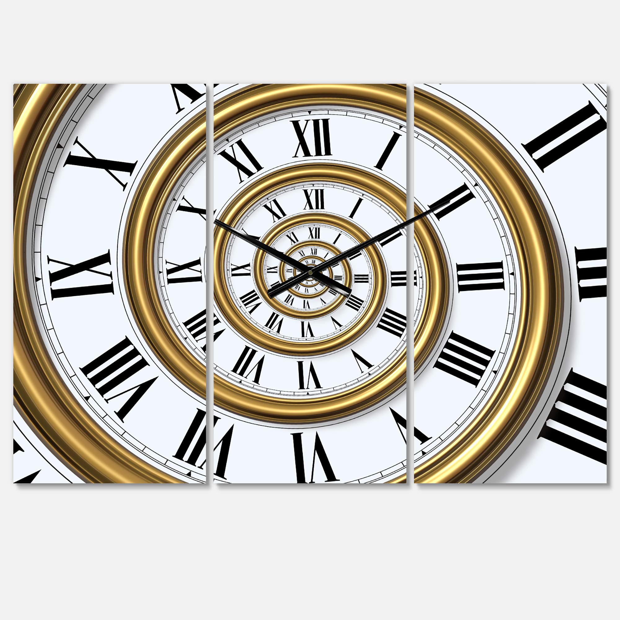 Designart Focused Intention Modern Round Metal Wall Clock - Contemporary Circle Wall Decor for Home, Living Room, Bedroom & Office | Perfect for Meditation Spaces, Yoga Studios & Mindfulness Areas