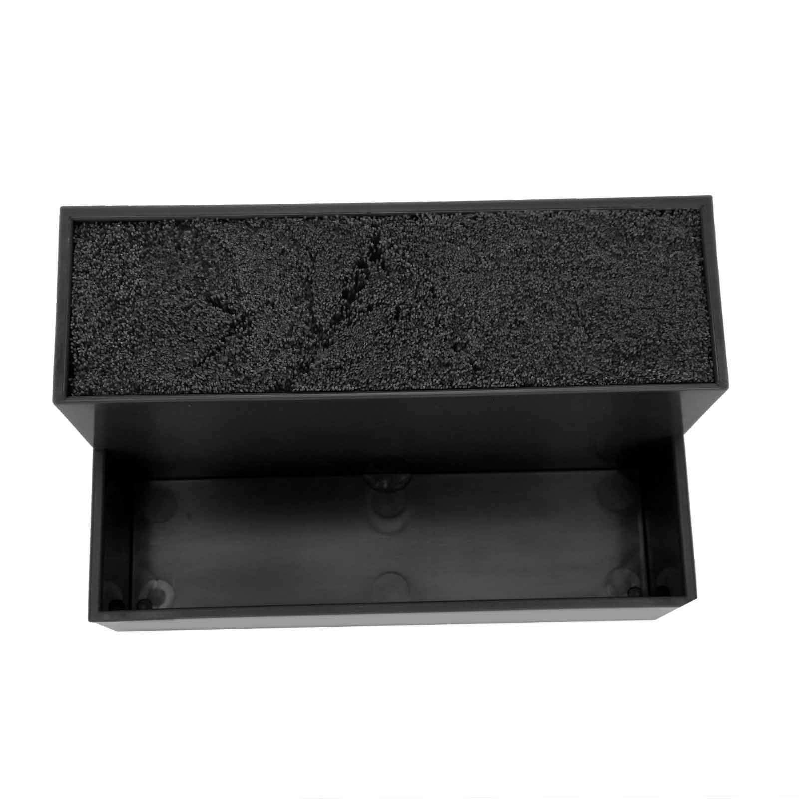 YUYTE Salon Scissors Storage Holder - Large Hairdressing Organizer Box for Hair Clips, Combs & Scissors - Black Desktop Organizer for Barber Shops & Home Styling Stations