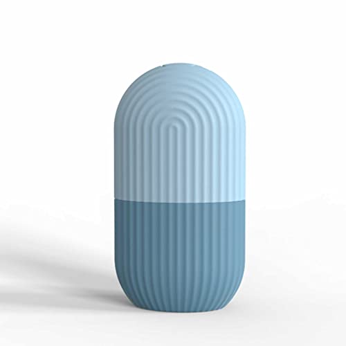 **Ice Face Roller for Skin Care - Reusable Silicone Facial Ice Roller to Brighten, Hydrate & Reduce Puffiness, Fine Lines & Dark Circles - 3PCS Blue Ice Molds for Cooling & Soothing Skin - Perfect for Morning Routine & Post-Workout Recovery**