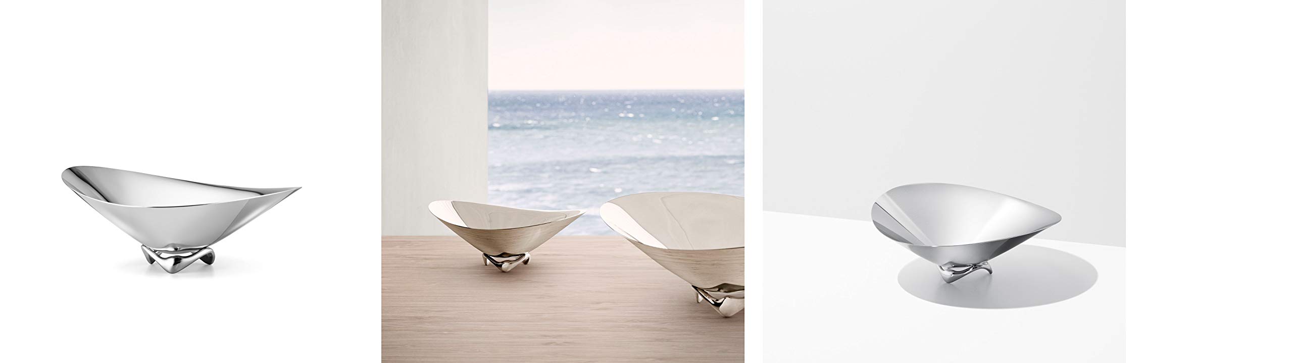 Georg Jensen Henning Koppel Stainless Steel Serving Bowl - Elegant Modern Tableware for Dining, Entertaining & Home Decor