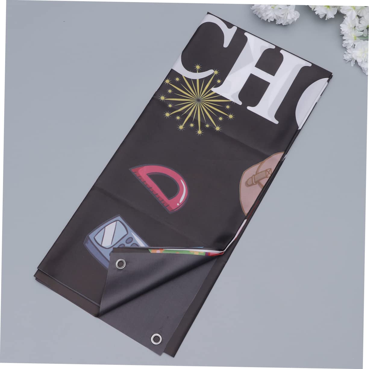 TEHAUX Custom Signs - 3pcs Emblems for Office Decor, Back to School Letters Banner & Wreath Flag | Perfect for Office Door Decor, Classroom Bulletin Boards & Home Entryway Welcome Signs