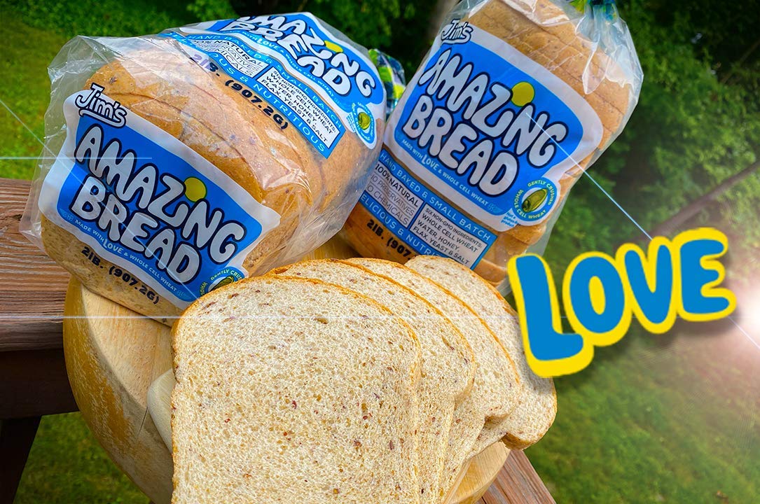 Organic Whole Wheat Bread - 2lb Sliced Loaf, Gluten Inactive, 5g Fiber, 6 All-Natural Ingredients | Healthy Breakfast & Sandwich Bread for Families (Pack of 12)