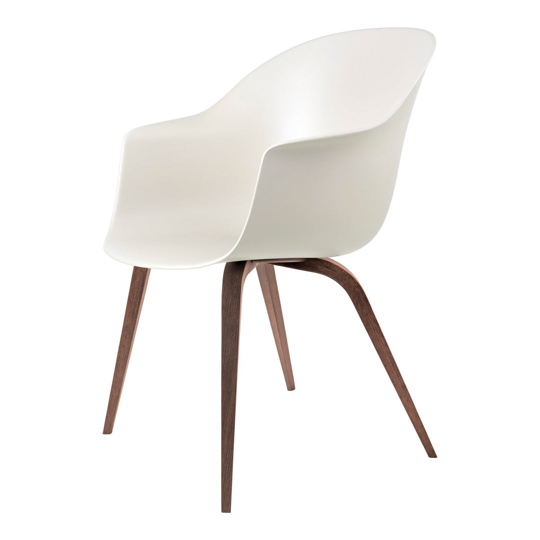 Bat Dining Armchair with Wood Base - Modern Wooden Chair for Kitchen, Dining Room & Restaurant - Comfortable & Stylish Seating Solution