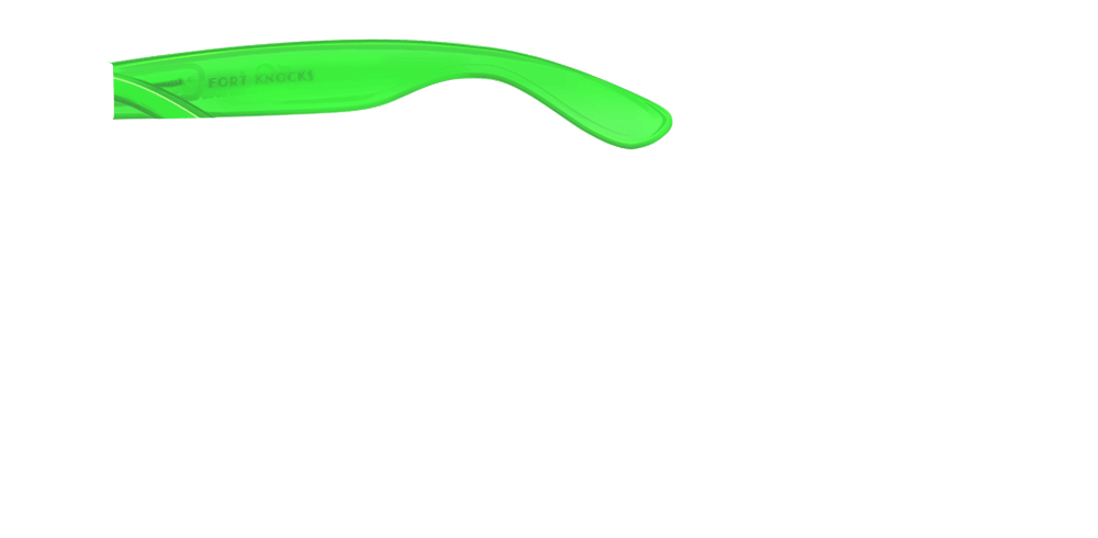 Custom Knockaround Fort Knocks Sunglasses - Neon Green Color for Outdoor Sports, Beach & Casual Wear