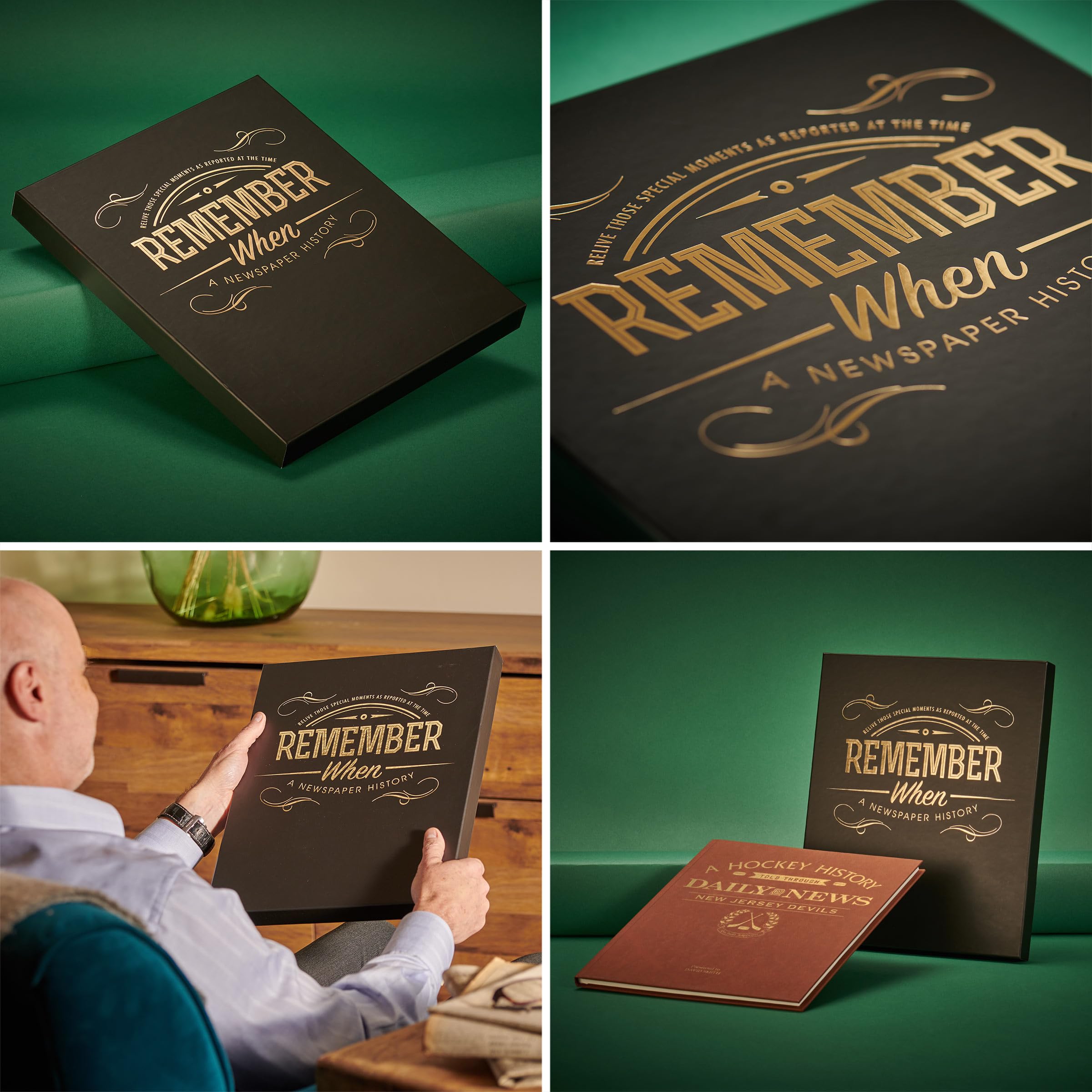 Personalized NHL Ice Hockey History Book - Custom Gold Embossed Name - A3 Large Deluxe Hardcover - Unique Sports Memorabilia Gift for Hockey Fans | Perfect for Anniversaries, Retirement Gifts & Sports Collectors