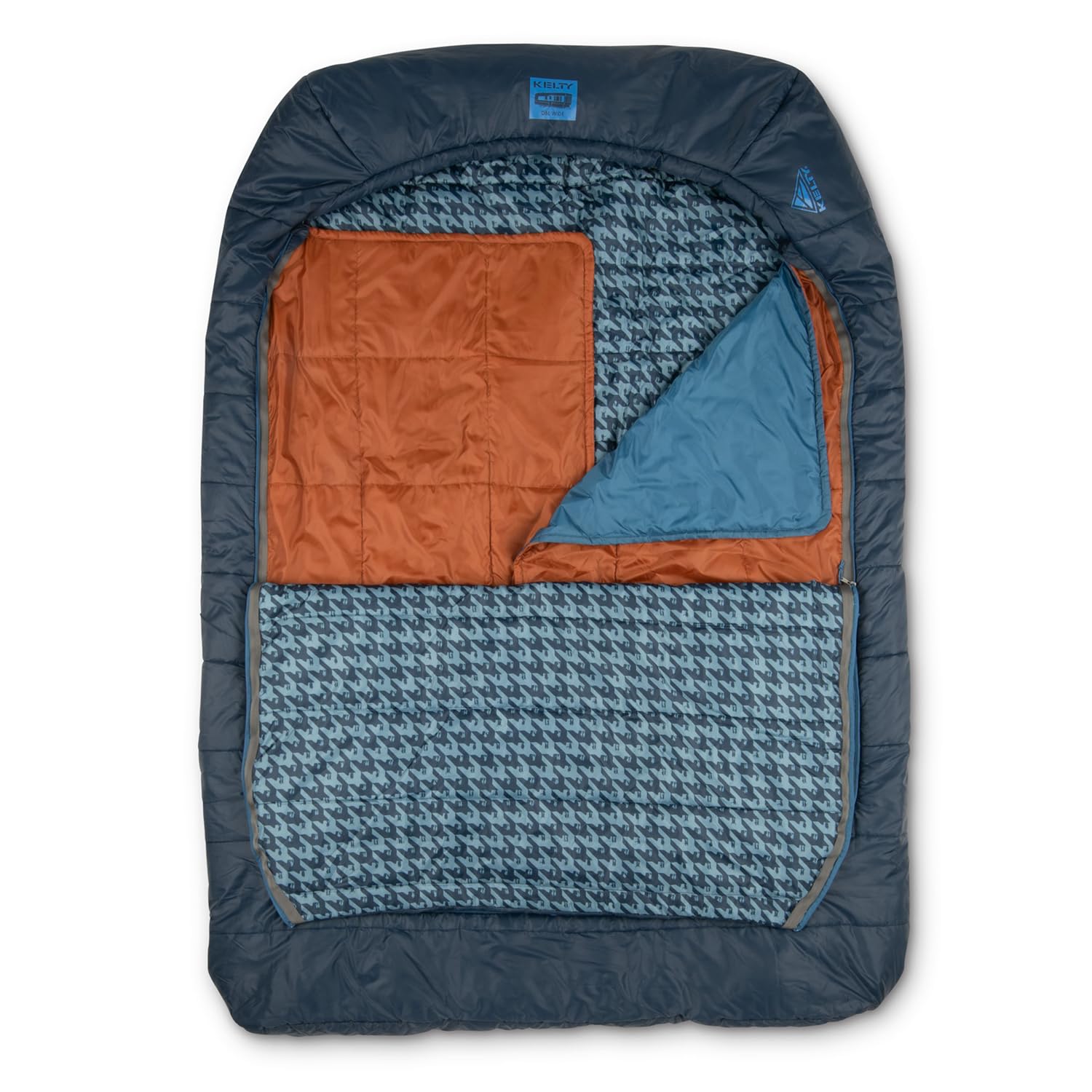 Kelty Tru.Comfort Doublewide 20 Degree Sleeping Bag - 2 Person Synthetic Camping Sleeping Bag for Couples & Family | Warm & Spacious for Backpacking, Hiking & Outdoor Adventures
