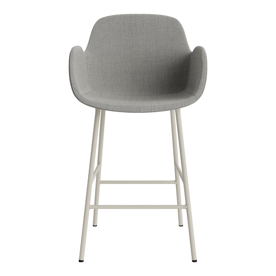 Stylish Fully Upholstered Form Counter Armchair - Perfect for Kitchen Islands, Breakfast Bars & Home Dining Areas