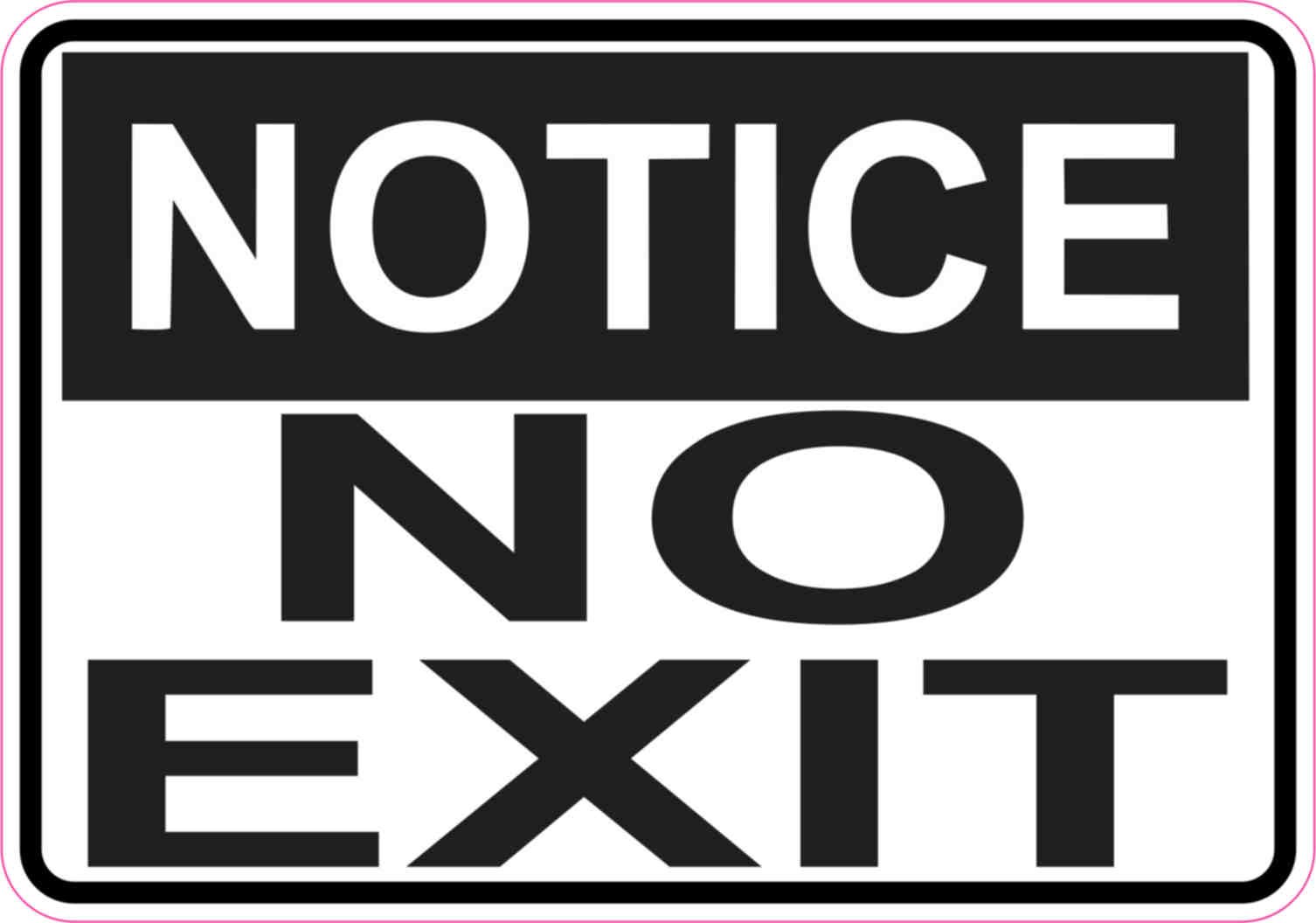 No Exit Sign Magnet - 5