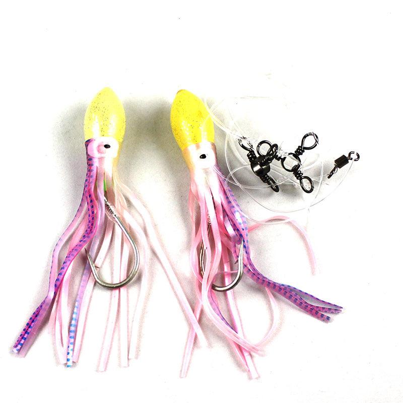 Jigging World Deep Drop Foam Glow Head Tile Fish Rigs - Saltwater Fishing Gear for Offshore Bottom Fishing & Deep Sea Angling