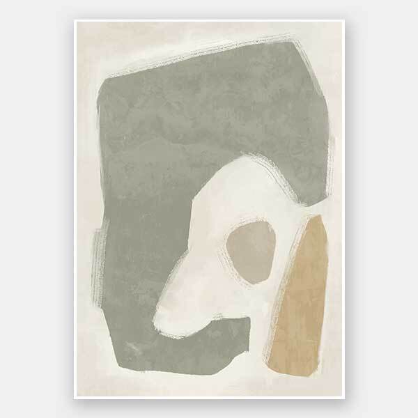 Easy Does It Sage Green Unframed Art Print | Botanical Wall Decor for Living Room, Bedroom & Office | Home & Office Aesthetic