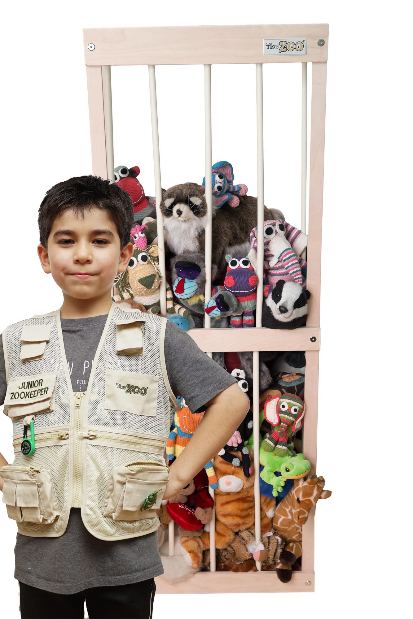 Zoo Stuffed Animal Storage Cage - Plush Toy Organizer Holder for Kids' Room Decor & Nursery Organization | Perfect for Stuffed Animal Display & Toy Storage Solutions