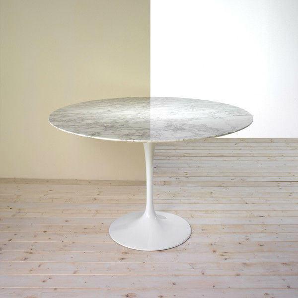 Eero Saarinen Tulip Table - 48 Inch Round Dining Table for Modern Home | Mid-Century Modern Design | Perfect for Dining Room, Kitchen or Office