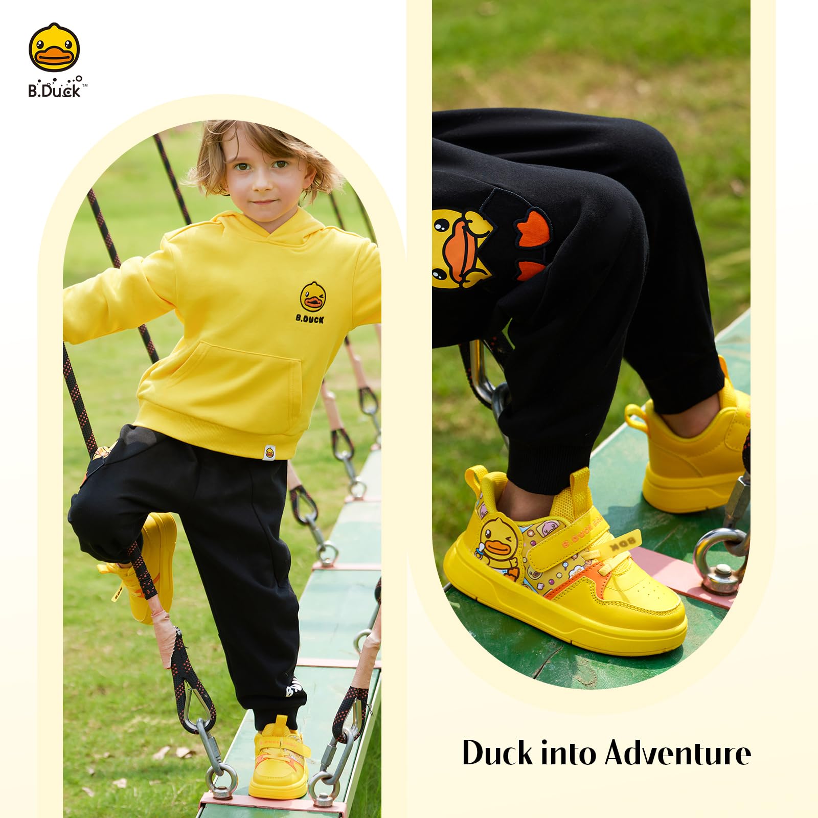 B.Duck Kids Sneakers for Boys & Girls - Comfortable & Stylish Toddler Shoes for Walking, Running & Play - Sizes 6-1 (Little Kid to Big Kid) - Perfect for School, Playground & Daily Activities
