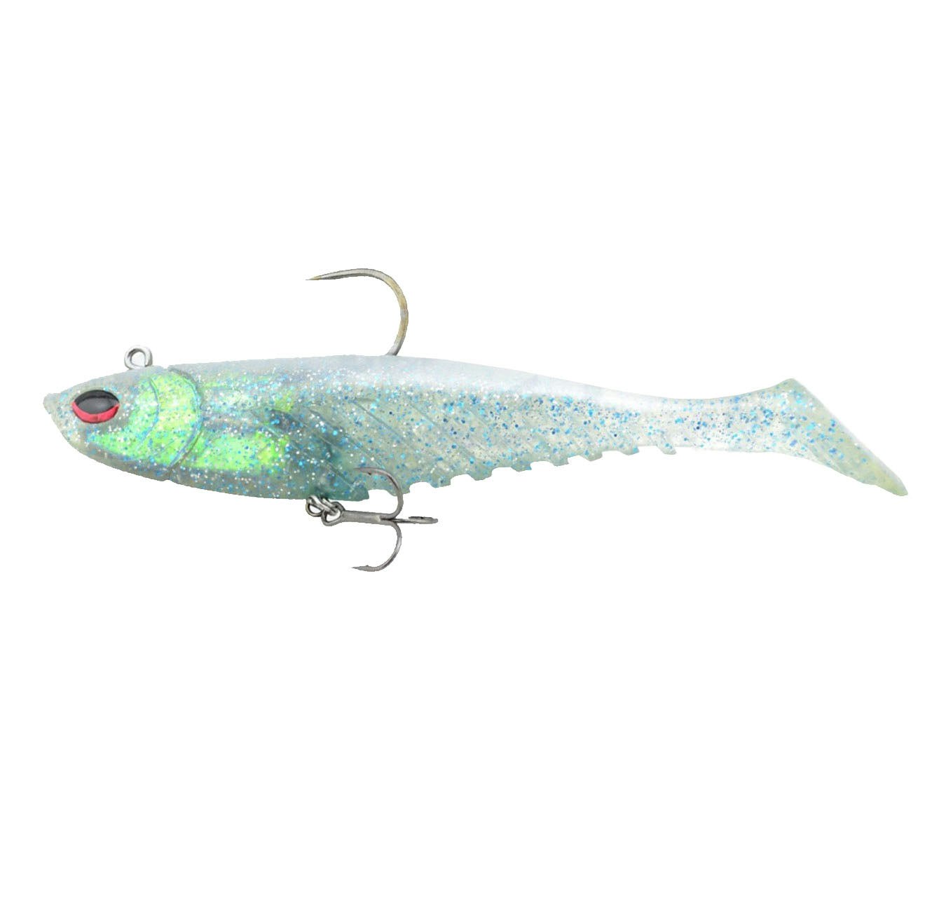 Berkley Powerbait Rigged Papa Giant Shad 23cm Soft Plastic Fishing Lures for Bass, Walleye, and Trout - Perfect for Freshwater and Saltwater Fishing