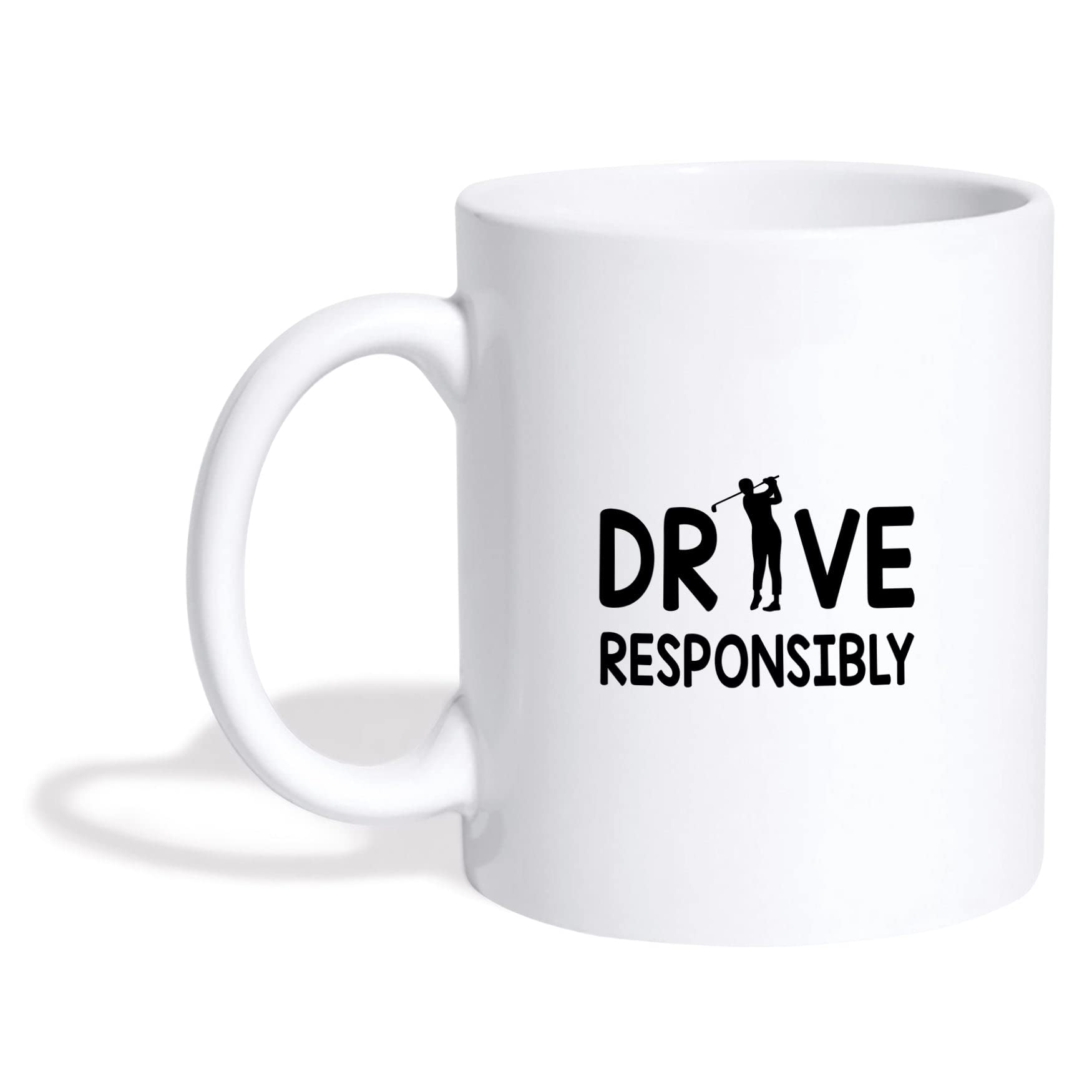Funny Golf Lover Coffee Mug - 11oz & 15oz Ceramic Golf Gift for Men & Women - Perfect for Golf Players, Birthday Presents & Office Use - Driver Responsibly Humor Mug for Golf Enthusiasts