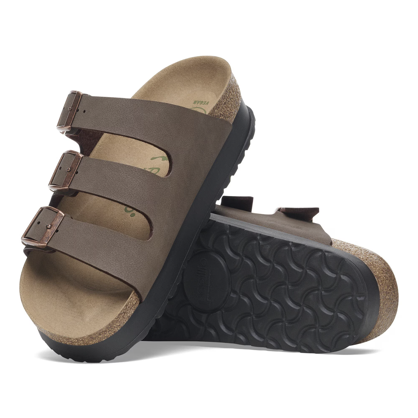 Birkenstock Florida Flex Platform Birkibuc Sandal - Comfortable Women's Adjustable Straps Sandals for Walking, Beach & Casual Wear