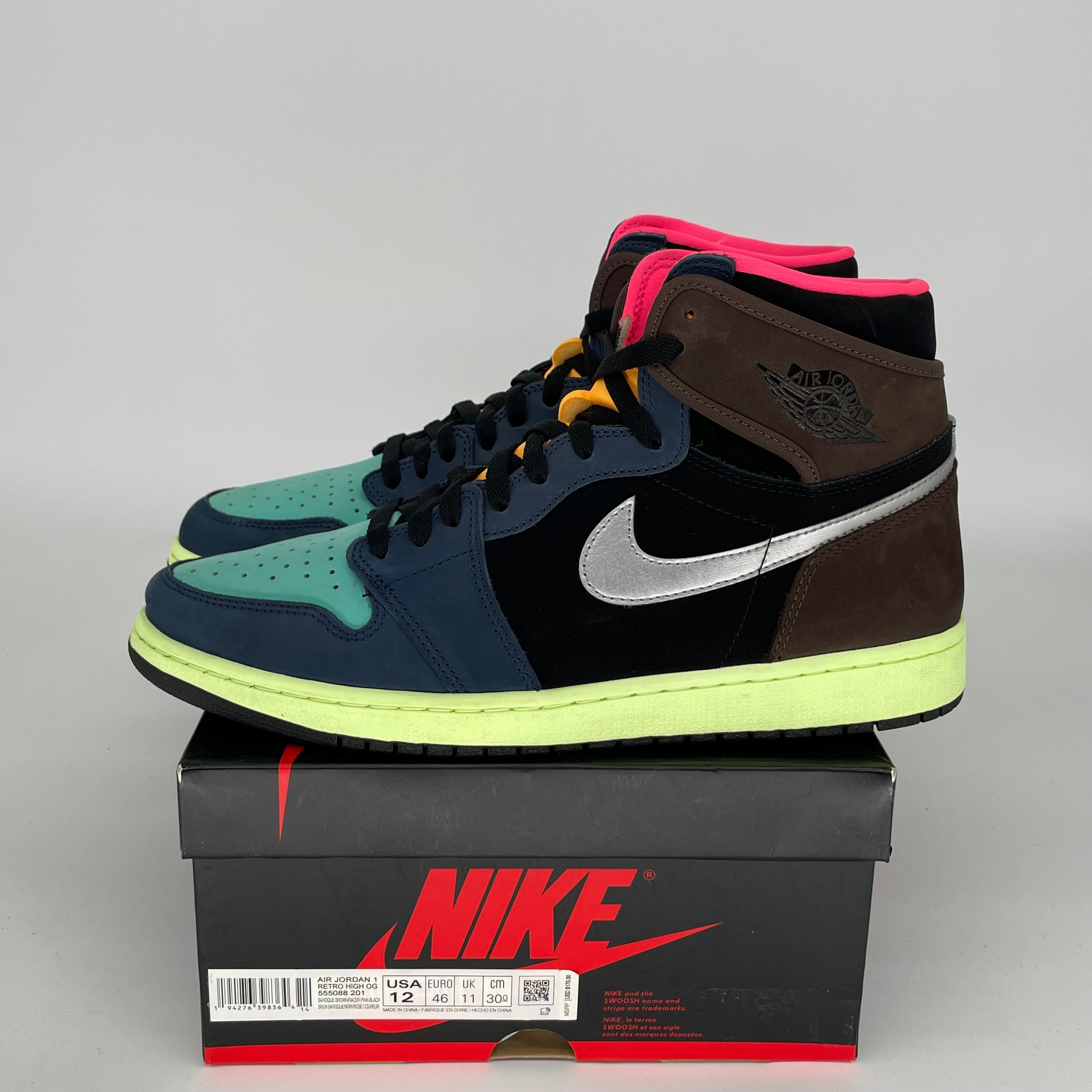 AIR JORDAN 1 BIO HACK Sneakers Men's Size 12 - Retro Basketball Shoes 555088-201 | Streetwear Fashion & Casual Wear for Sneakerheads