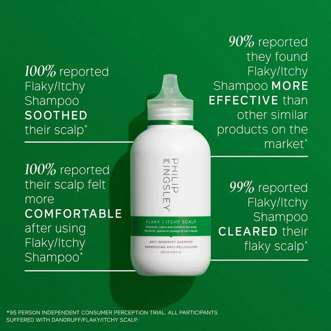 Philip Kingsley Flaky Itchy Scalp Shampoo 250ml - Soothing Treatment for Dry Scalp & Dandruff Relief | Gentle Cleansing for Sensitive Scalp | Perfect for Daily Hair Care Routine