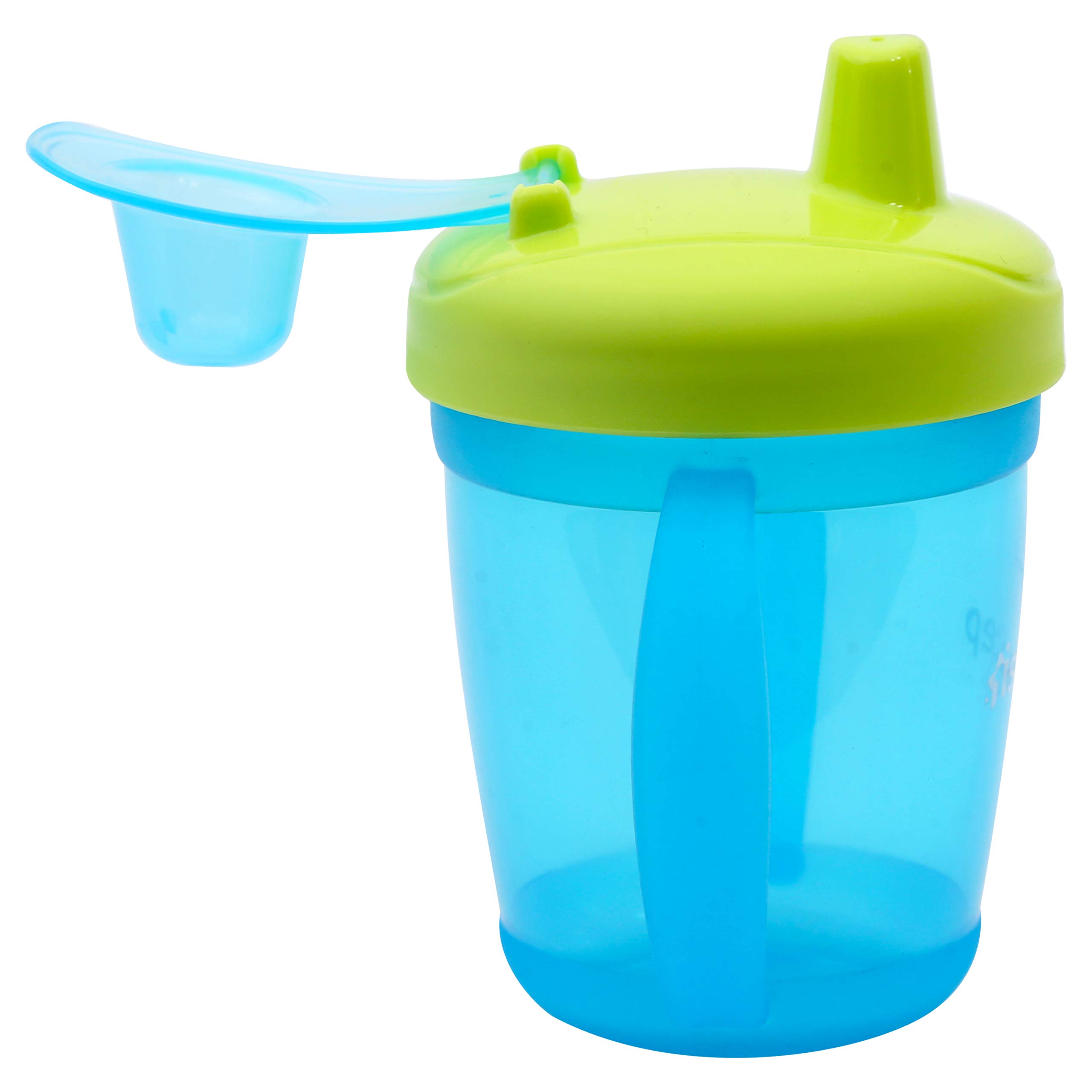 1ST STEP 250ml BPA-Free Hard Spout Sipper Cup - Leak Proof Toddler Water Bottle for Boys & Girls (Blue) - Ideal for School, Travel, and Outdoor Activities
